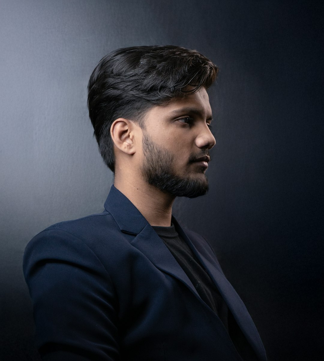 Professional man in business attire, studio director