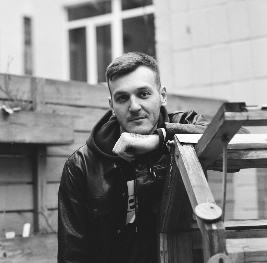 Young man, video technician, professional portrait